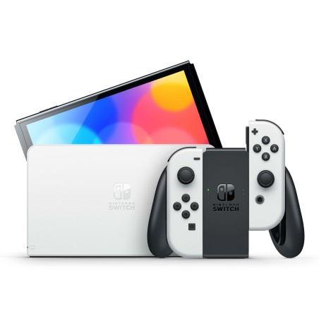 Nintendo Switch (OLED model) med Mario Kart 8 Deluxe og Nintendo Switch Online 12-måneders medlemskab